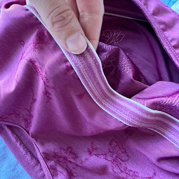 Vintage Elita Soft Purple Floral Pattern Feminine Spaghetti Strap Cami Small - Picture 3 of 9